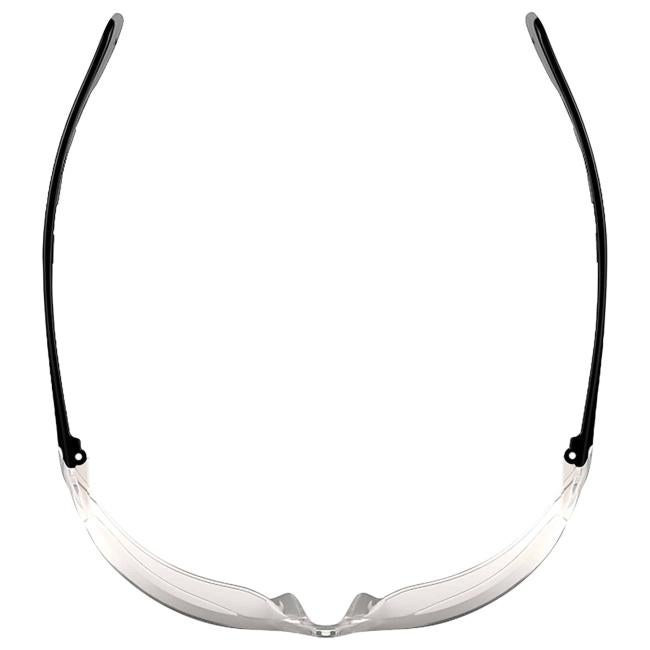 overhead view of clear vali safety glasses