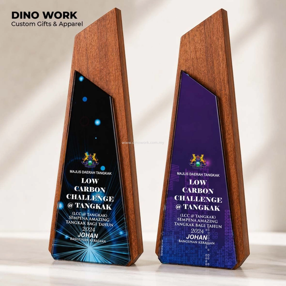 Wooden + Crystal Trophy Award 4400