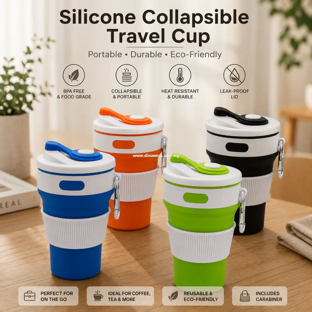 Silicone Collapsible Travel Cup (350ml)