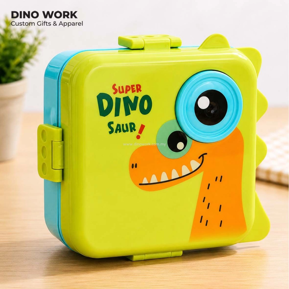 Dinosaur Lunch Box with Sauce Cup & Spoon