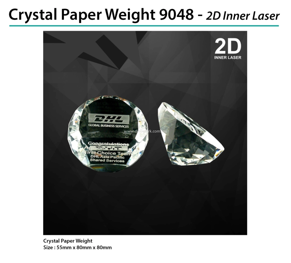 Crystal Paper Weight 9048