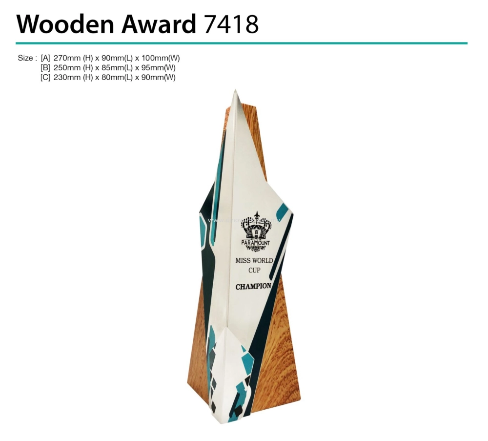 Wooden Award 7418