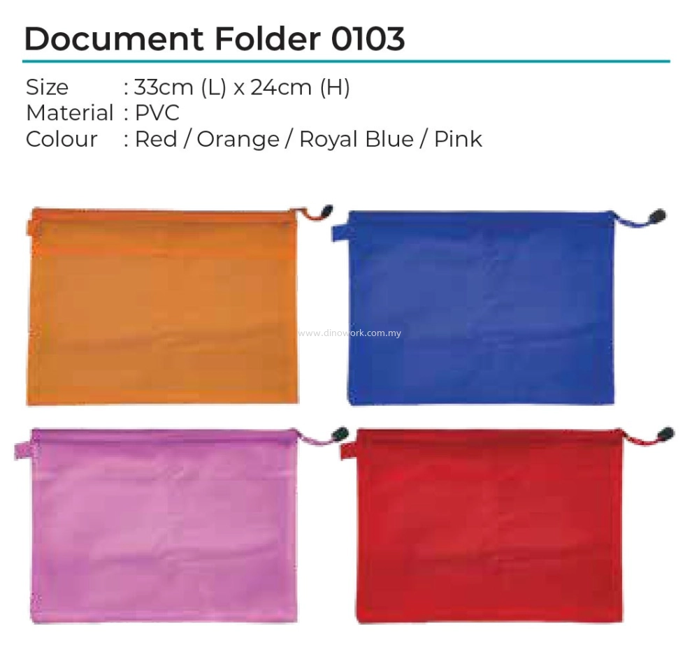 Zipper PVC Document Folder 0103