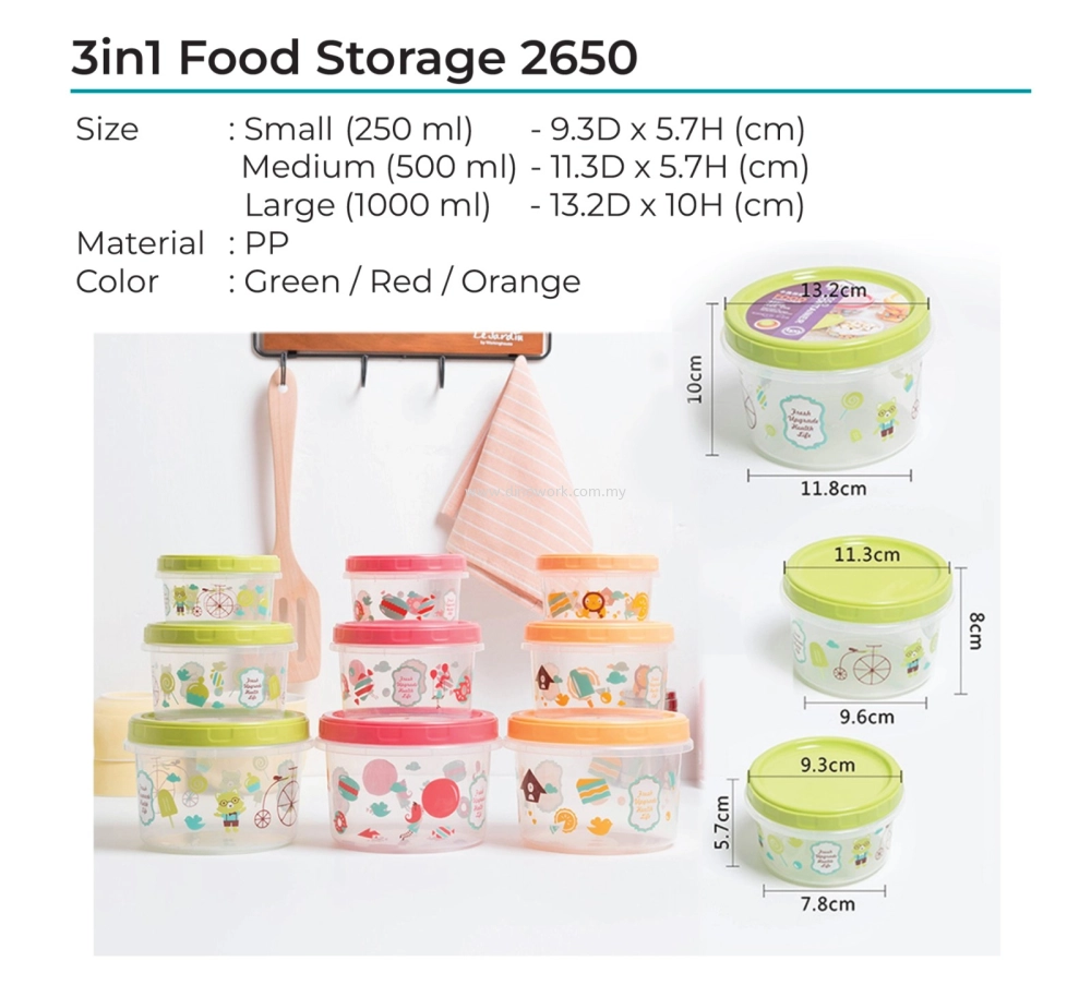 3in1 Food Storage 2650