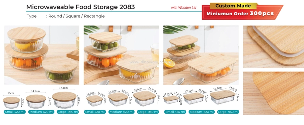 Custom Made Glass Food Container