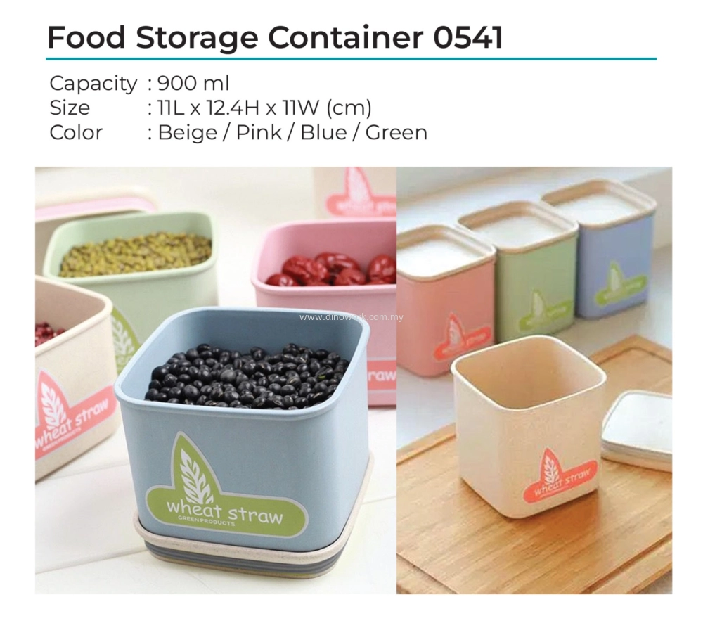 Wheat Straw Food Storage Container 0541