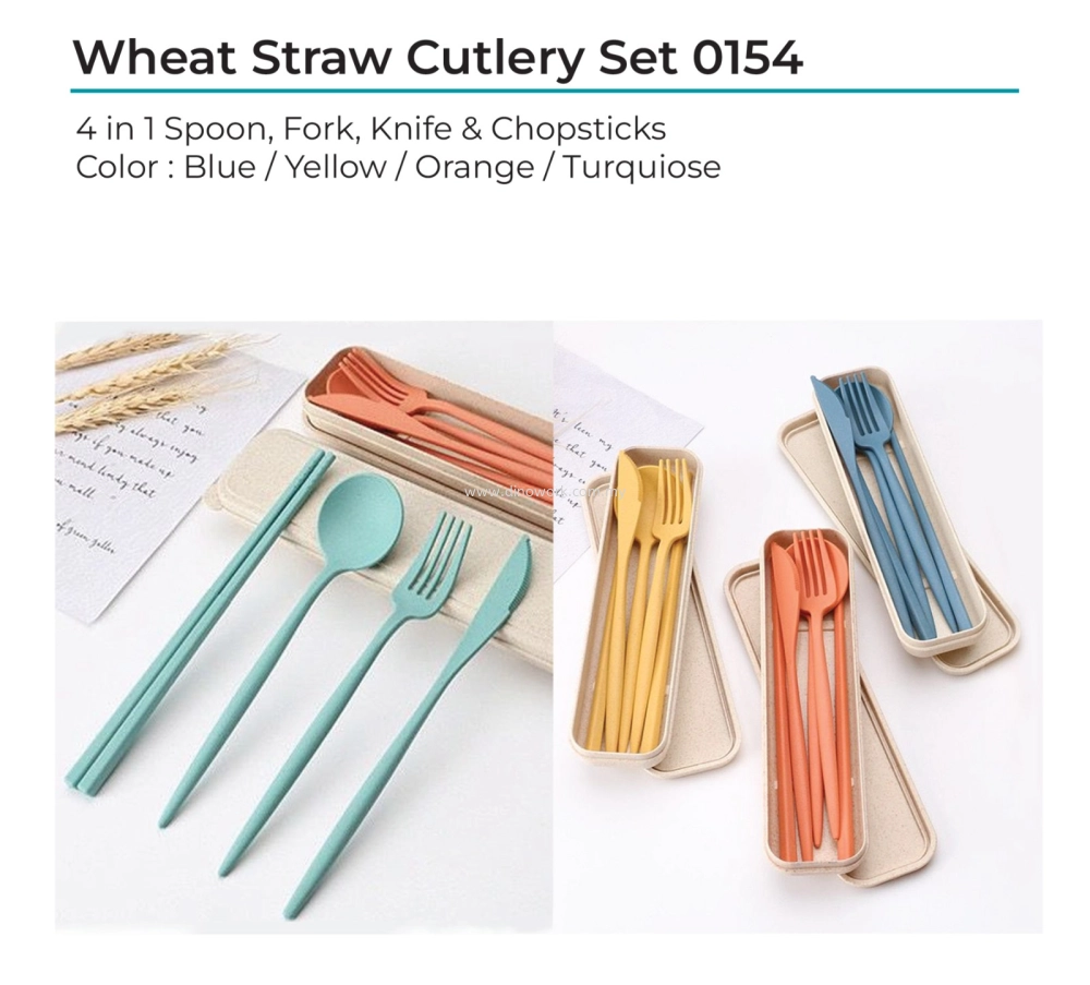 Eco Cutlery Set (4in1: Spoon, Fork, Knife, Chopsticks) 0154