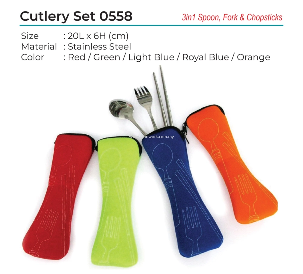 Stainless Steel Cutlery Set 0558 (3in1)