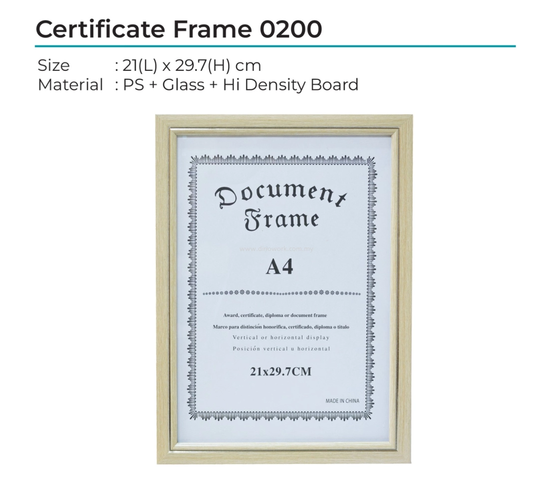 Certificate Frame