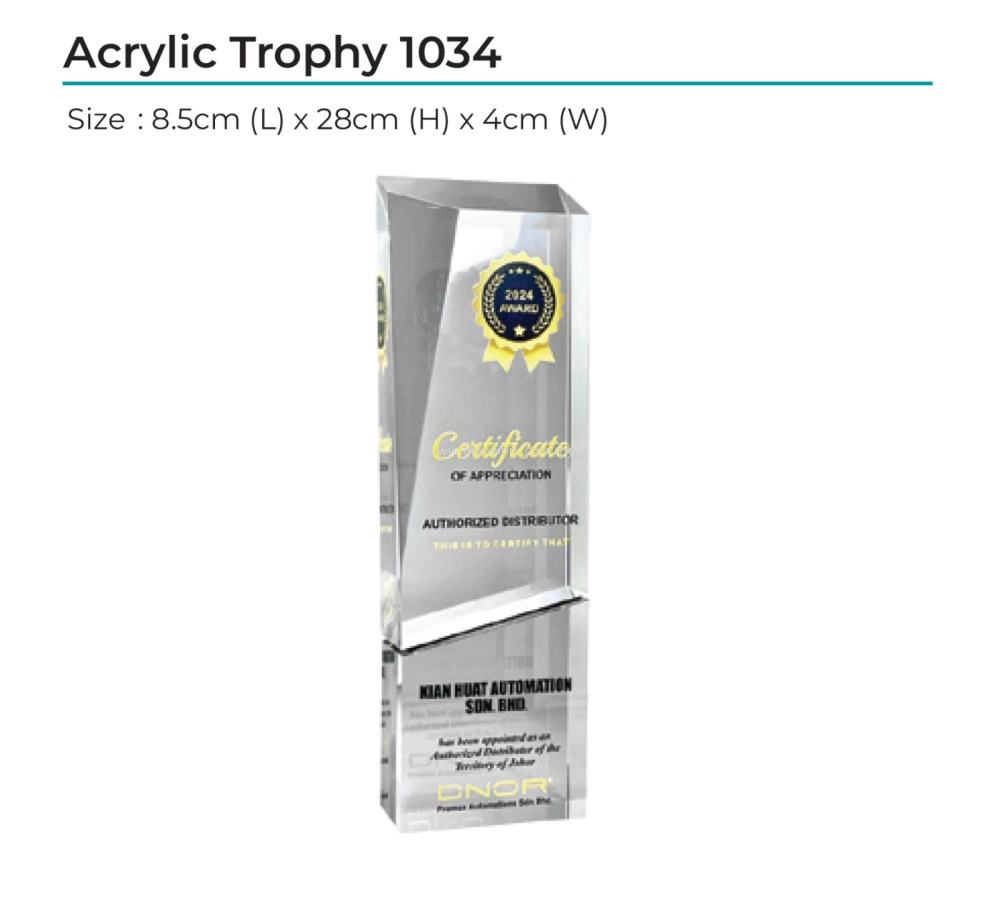 Acrylic Award 1034