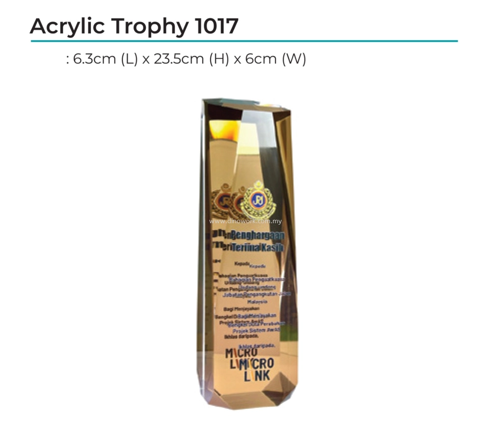 Acrylic Award 1017