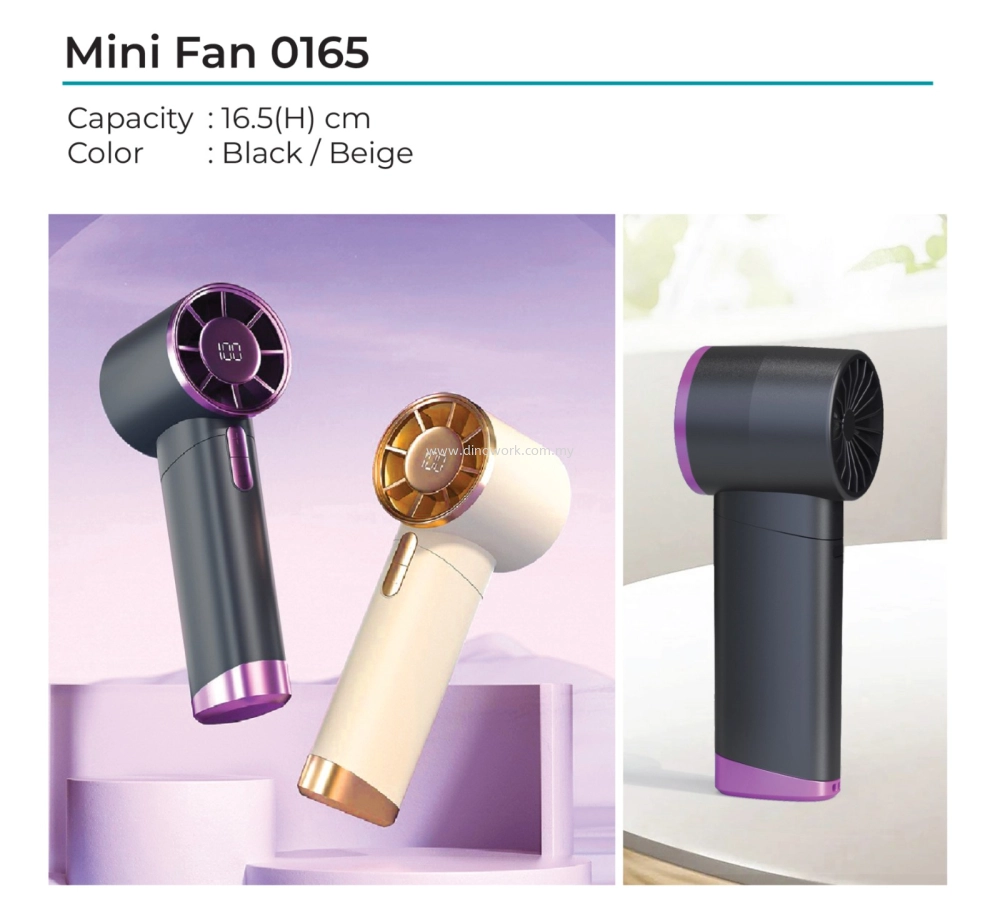 Portable Rechargeable Handheld Fan 0165
