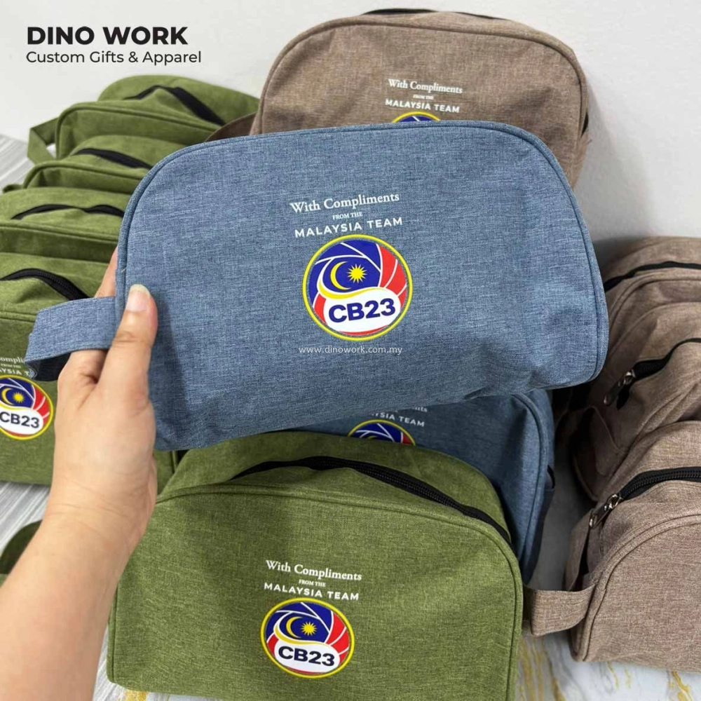 Custom Multipurpose Toiletry Bag with Logo Printing