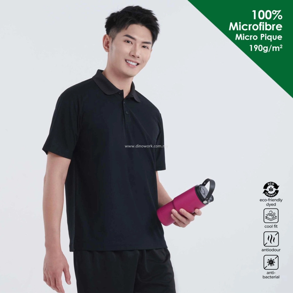Micro Pique Collar Short Sleeve T-shirt (190g/m2)