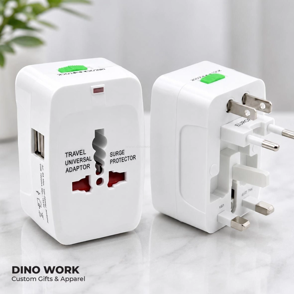 Travel Adapter with Dual USB Port 0107