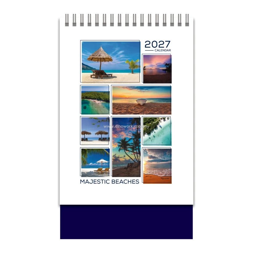 Calendar 2027 (Portrait) Beaches
