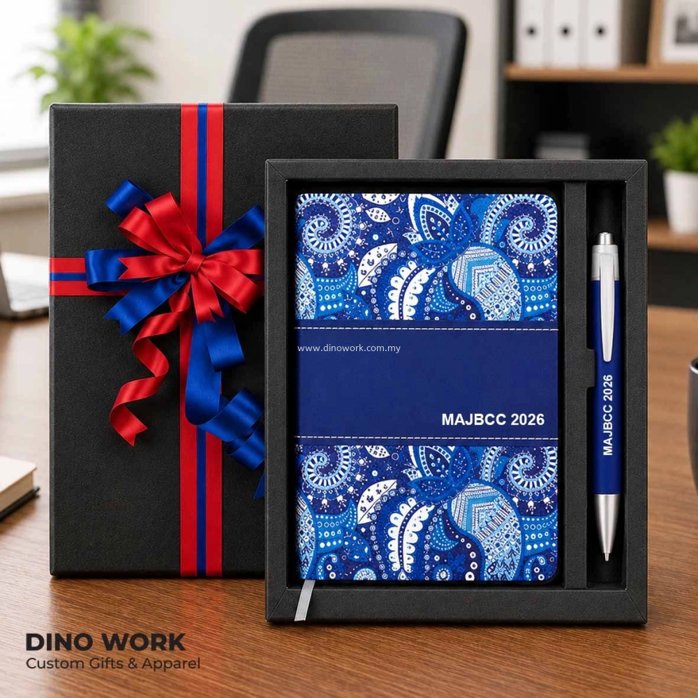 Premium Batik Gift Set (2 in 1) Notebook & Ball Pen