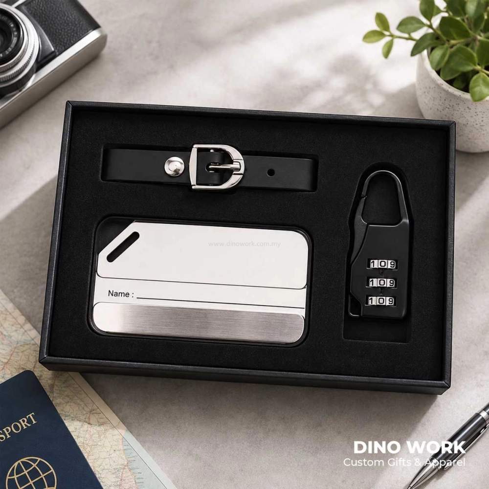 Travel Gift Set | Luggage Tag & Padlock (2 in 1)