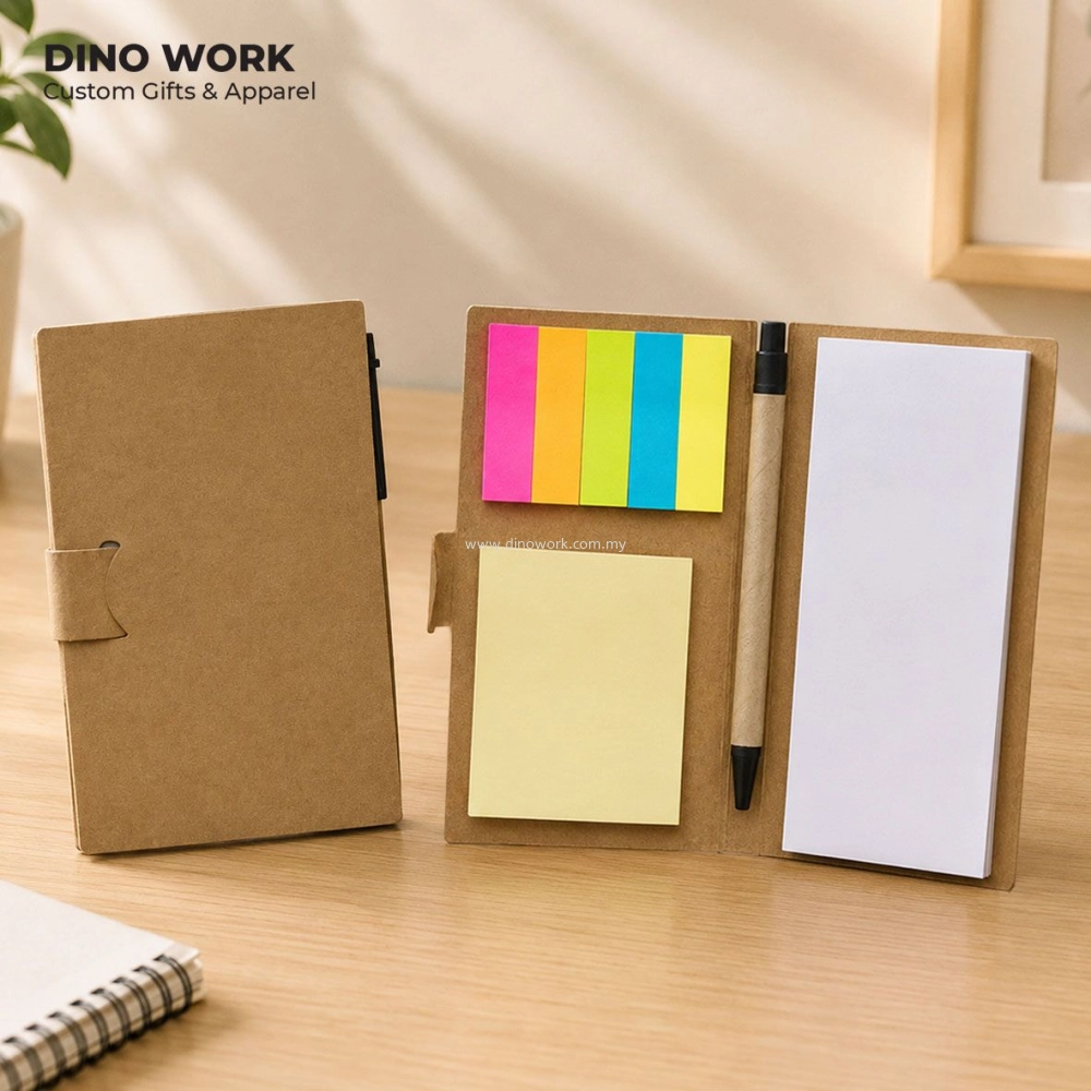Eco Post-It Note with Pen 0133