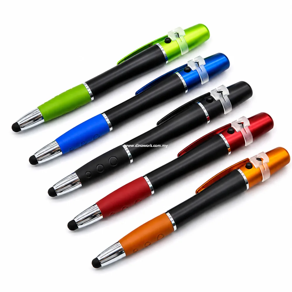 Multi-Function Stylus Pen with LED Light & Laser Point