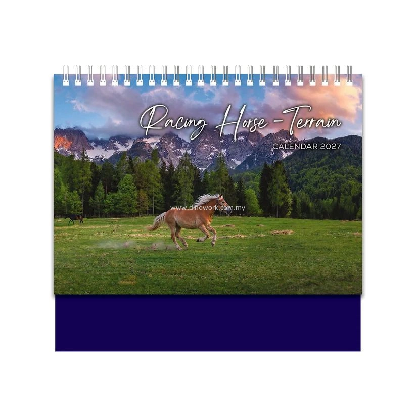 Calendar 2027 (Landscape) Racing Horse