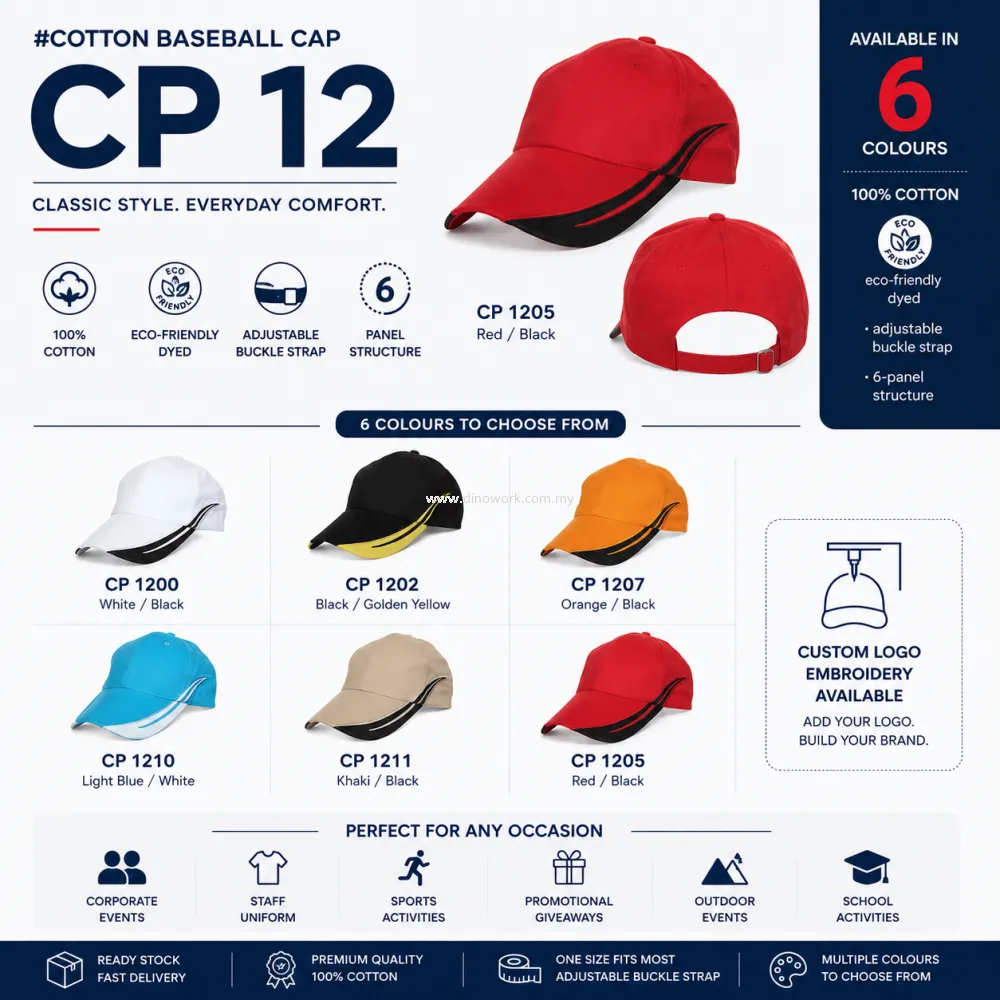 Cotton Baseball Cap CP12 | CP14