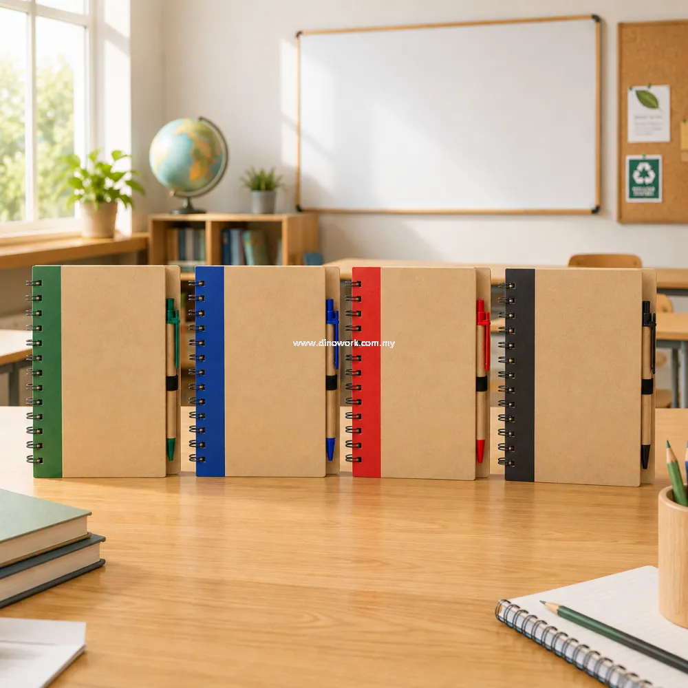 Eco A5 Notebook with Pen 0103