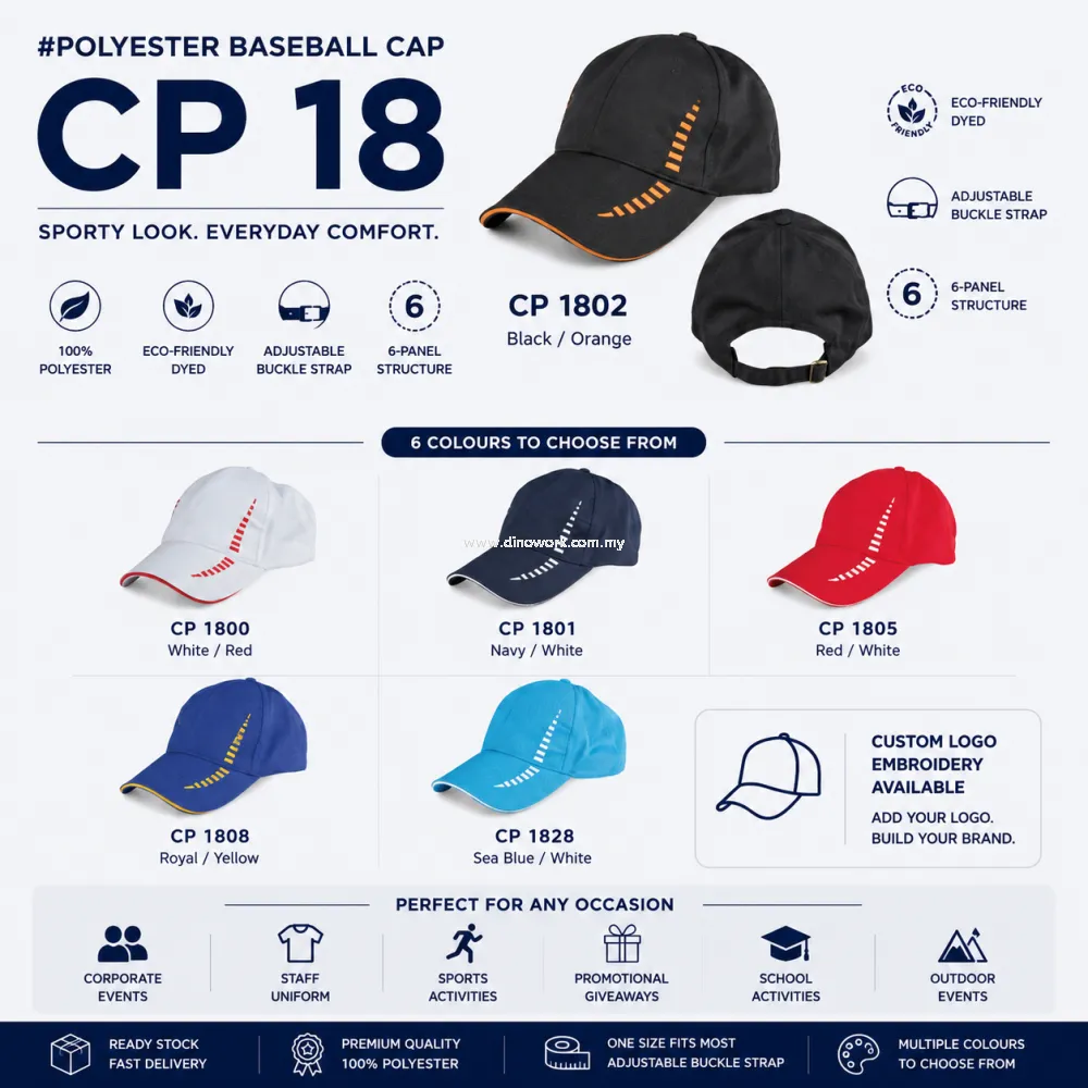 Polyester Baseball Cap CP09 | CP18