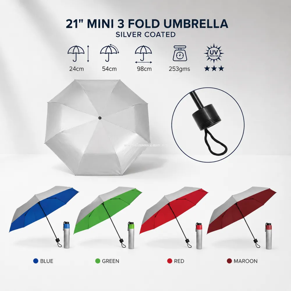 UV Protection Manual Open Folding Umbrella