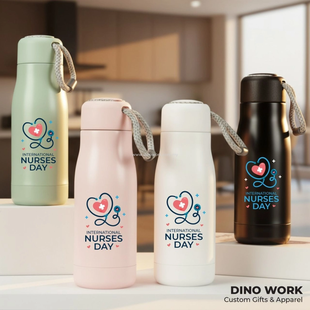 Premium Quality Vacuum Flask with Wrist Strap 6157 (WSL)