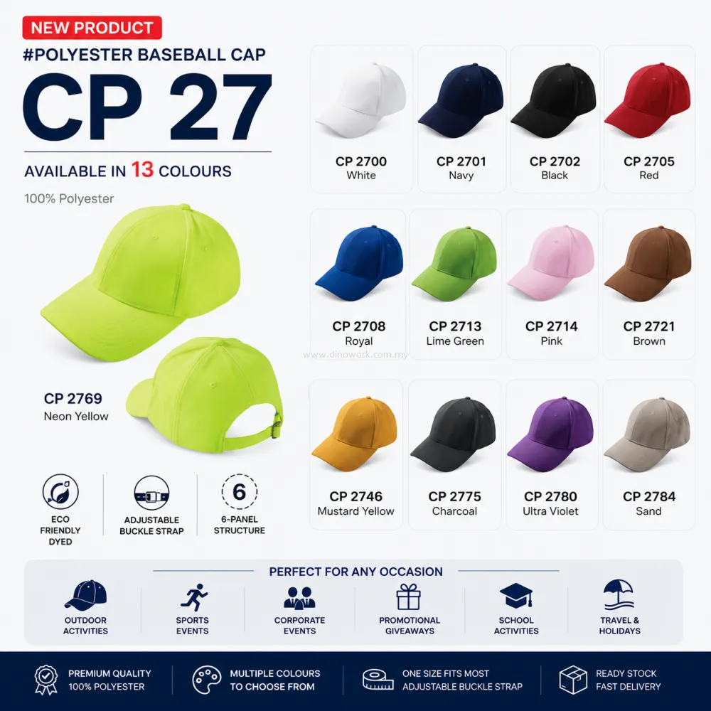 Polyester Baseball Cap CP27 | CP28