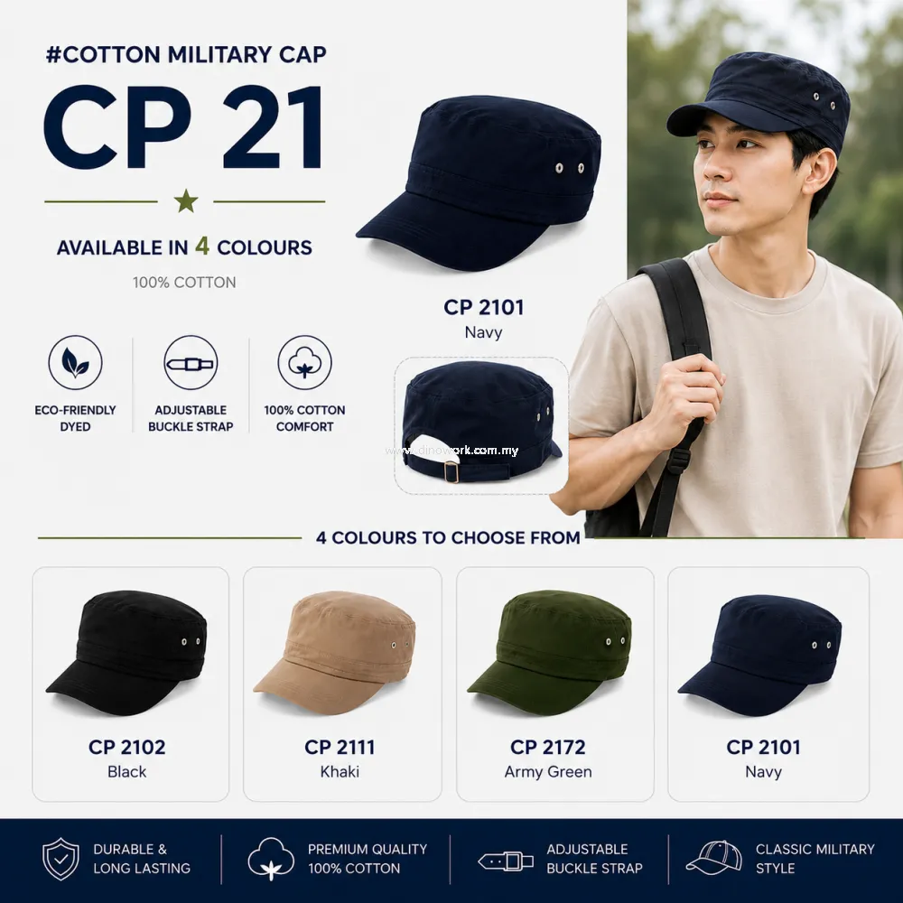 Cotton Military Cap CP21