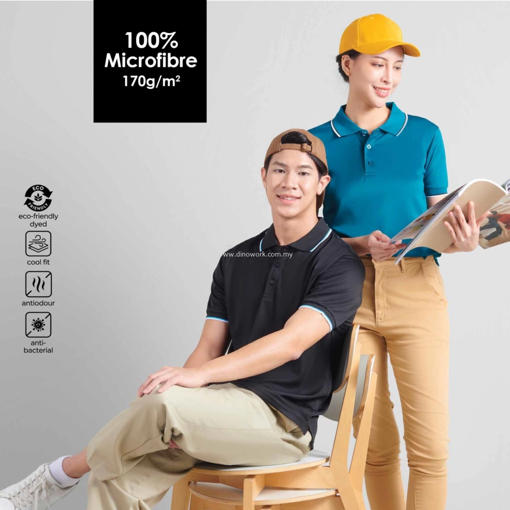 Microfiber Collar Short Sleeve T-shirt (170g/m2)