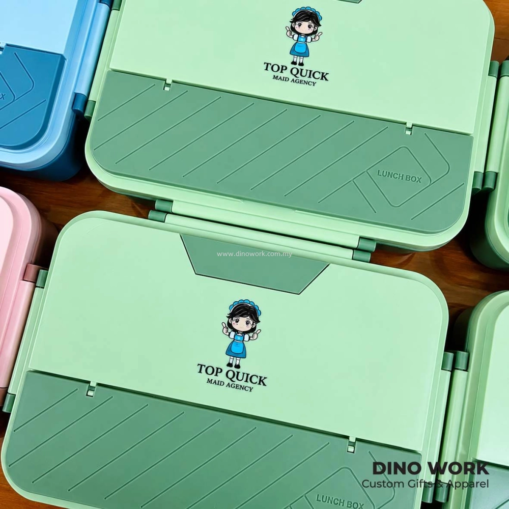 Premium Quality 3-Compartment Lunch Box 8033 | Free Stainless-Steel Spoon & Chopticks