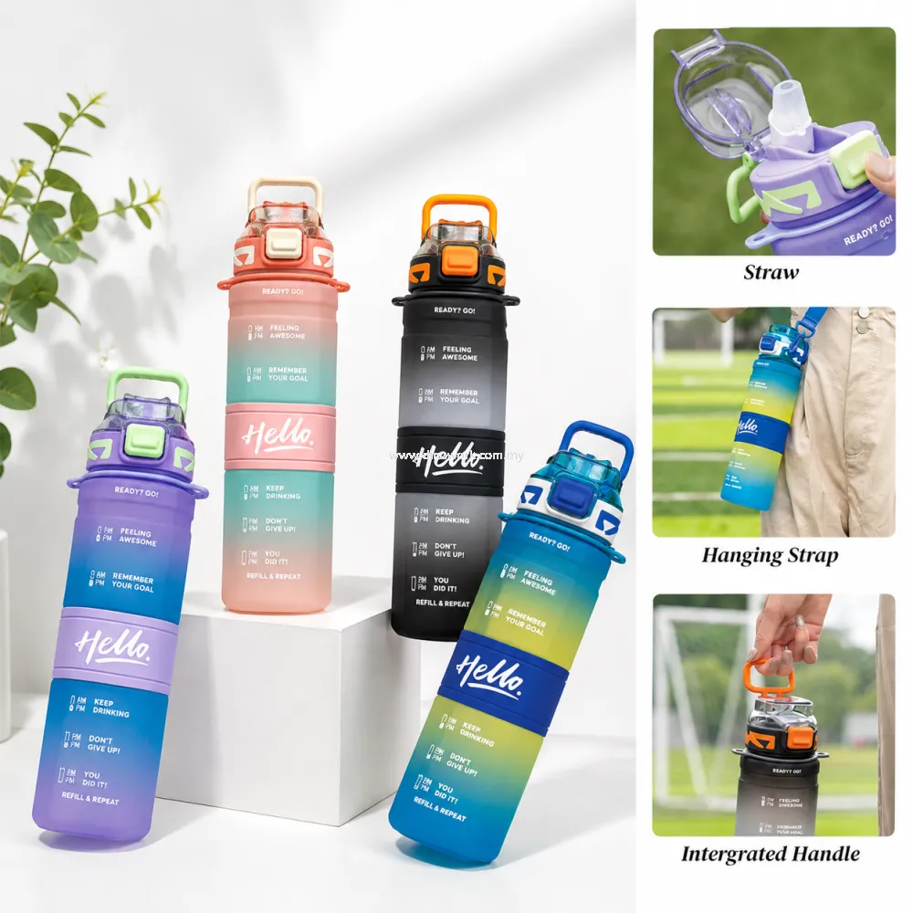 Tritan Sports Water Bottle with Strap 7743