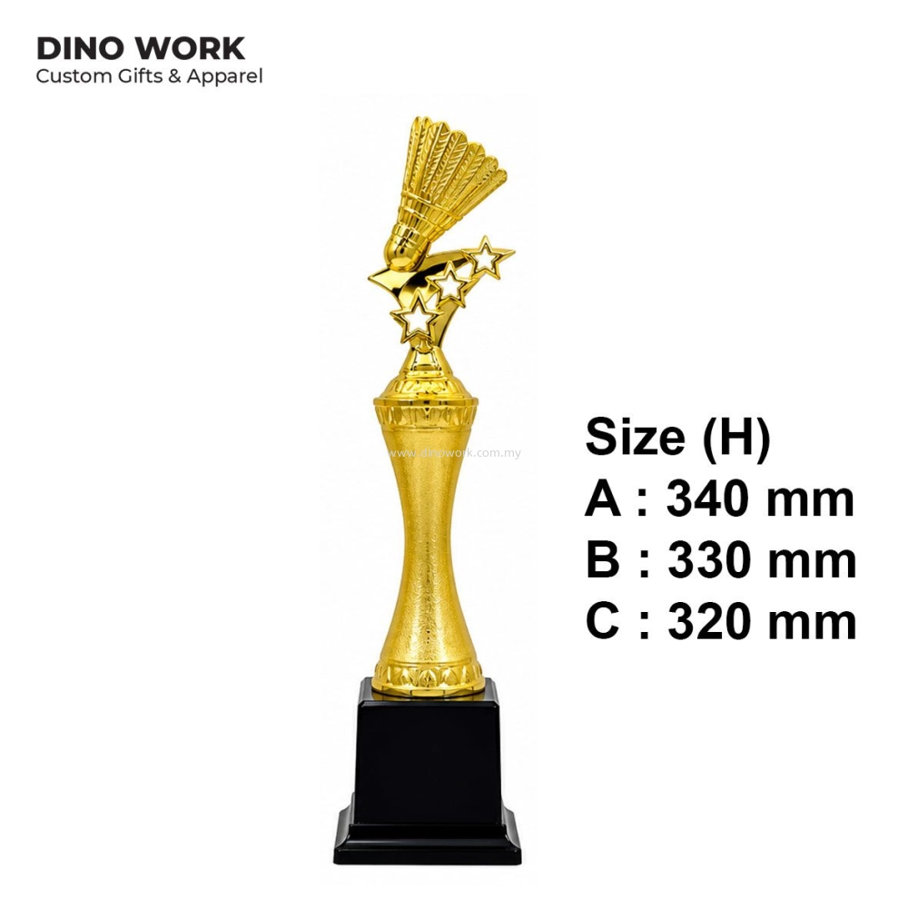 Badminton Trophy | Custom Badminton Awards Malaysia