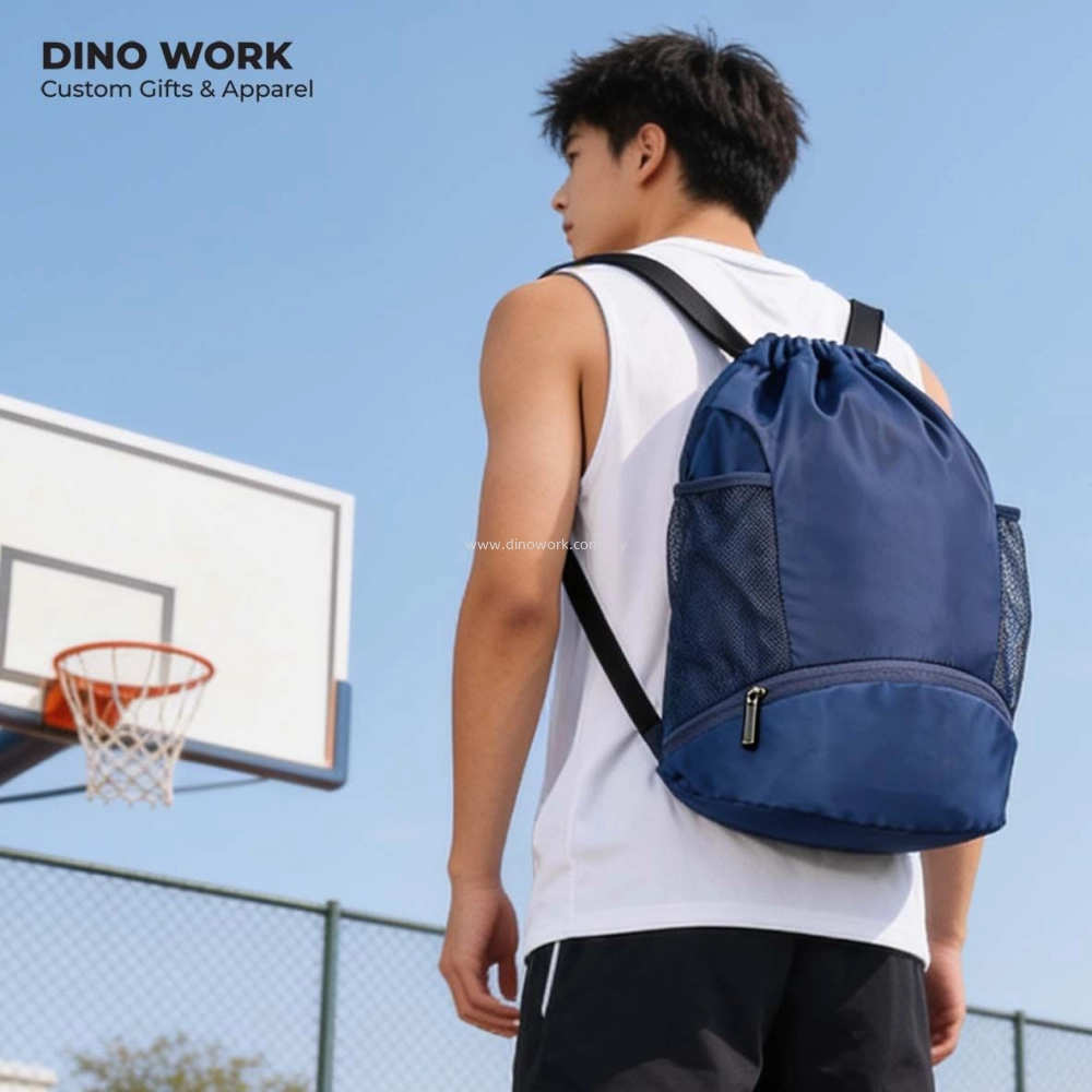 Water-Resistant Drawstring Backpack 4117