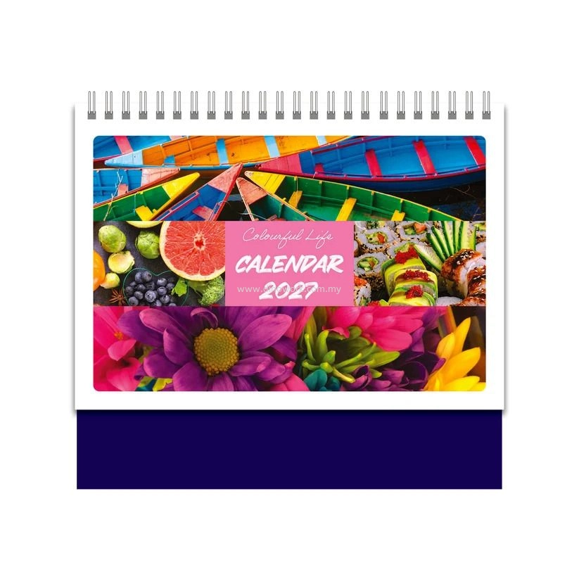 Calendar 2027 (Landscape) Colourful Life