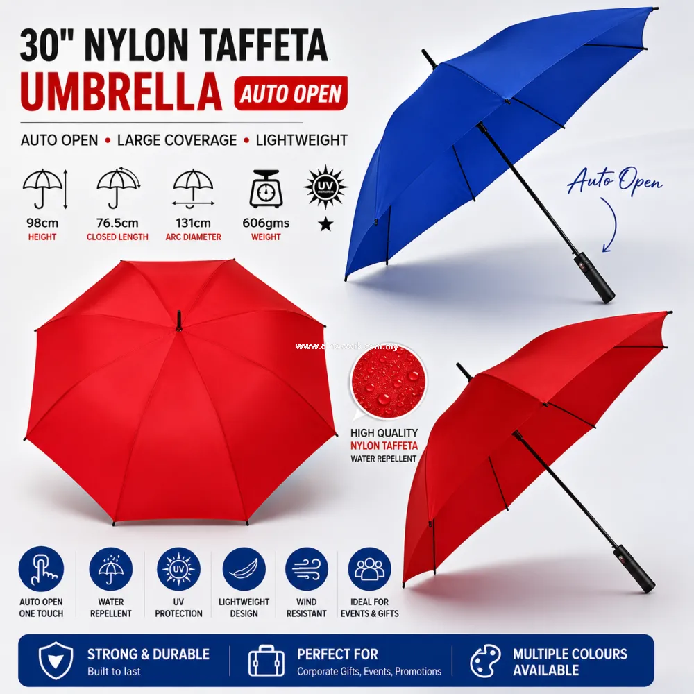 Auto Open Event Umbrella 30in