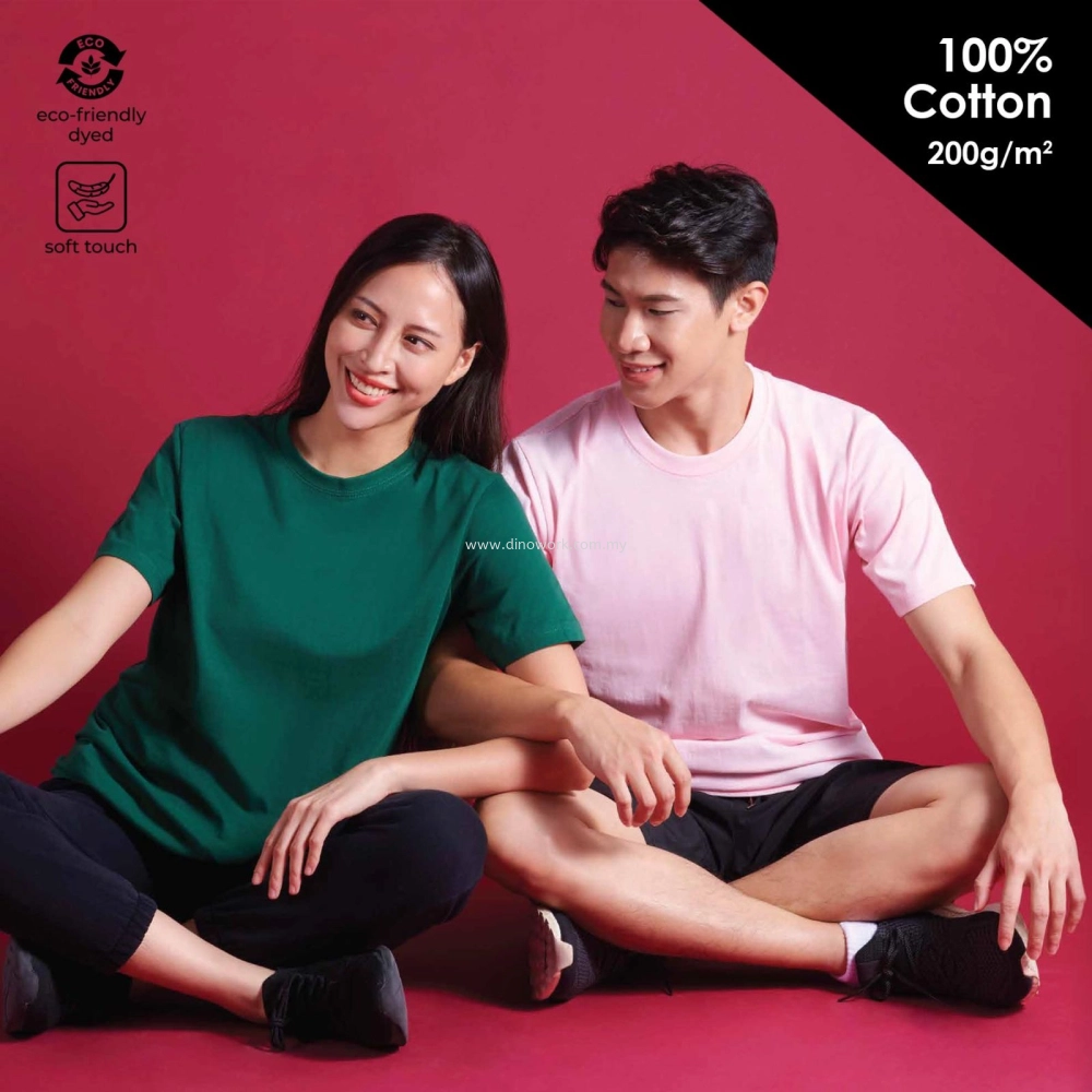 100% Cotton Round Neck T-shirt (200g/m2)
