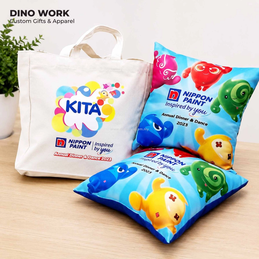 Custom Tote Bag & Cushion Gift Set (for Nippon Paint)