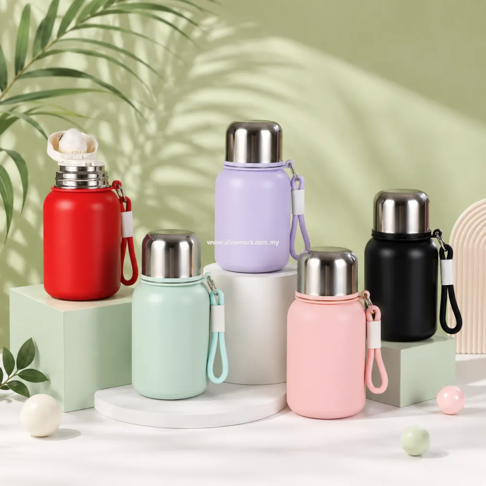 316 Stainless Steel Premium Quality Vacuum Flask with Wrist Strap 0988