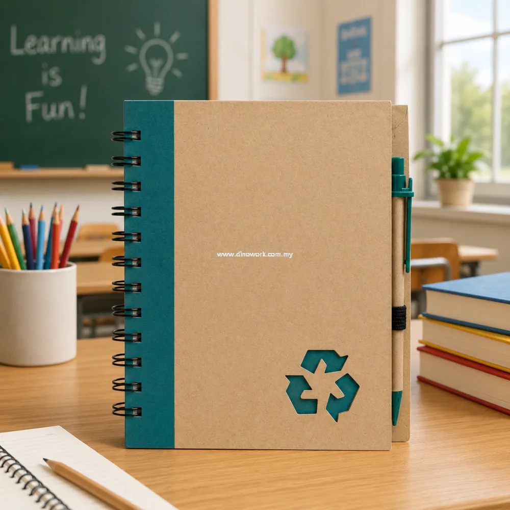 Eco A5 Notebook with Pen 0104