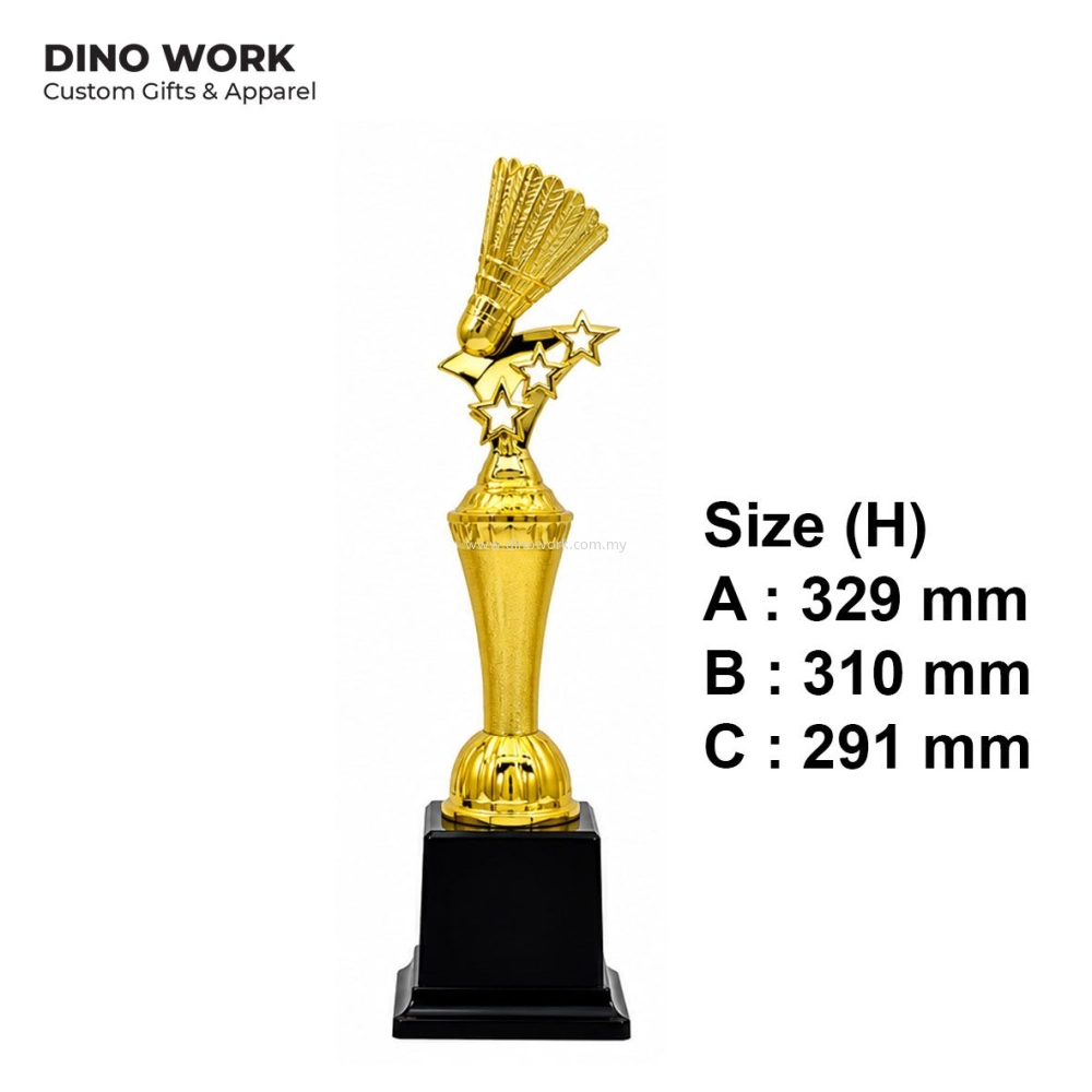 Badminton Trophy | Custom Badminton Awards Malaysia